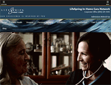 Tablet Screenshot of lifespringhomecare.com